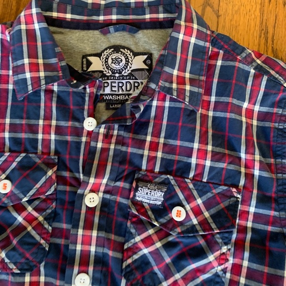 Super dry plaid shirt - Picture 3 of 4